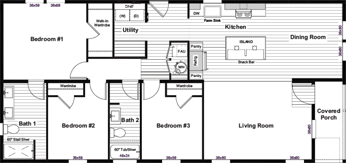 Abba floor plan home features