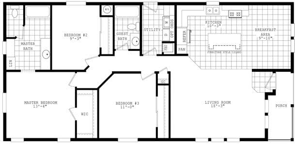 Santa fe ii 28563a floor plan home features