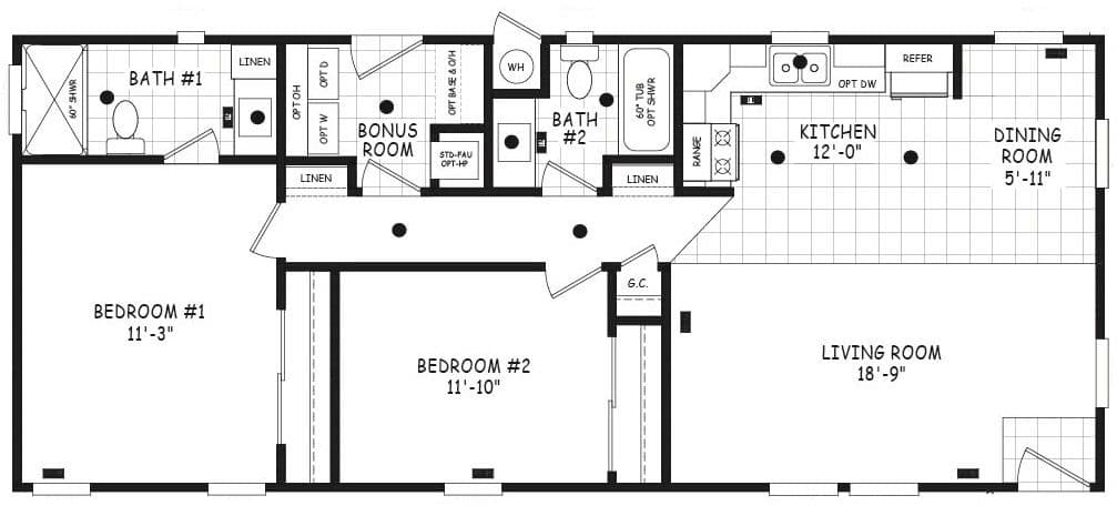 Edge 20482a floor plan home features