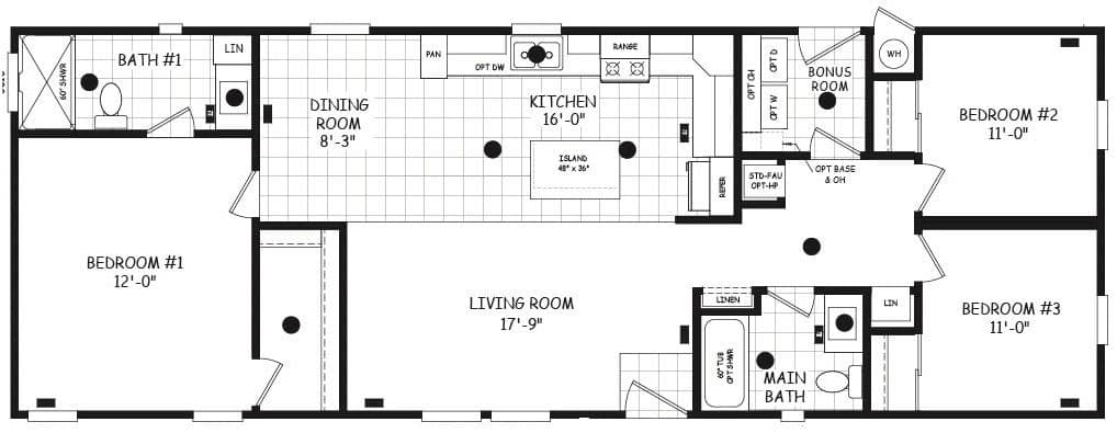 Edge 20583a floor plan home features