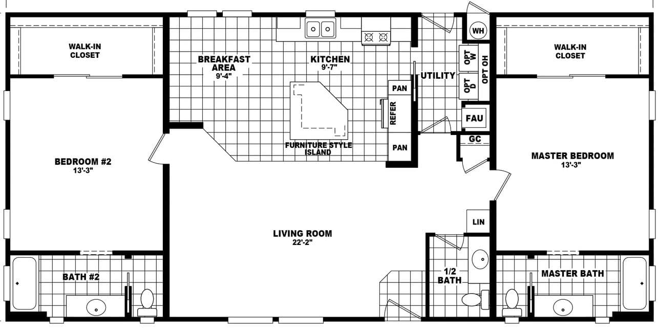 Mountain ridge 28562a floor plan home features