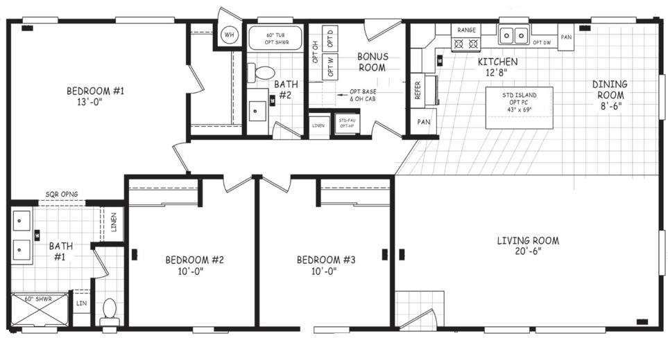 Edge 28523c floor plan home features