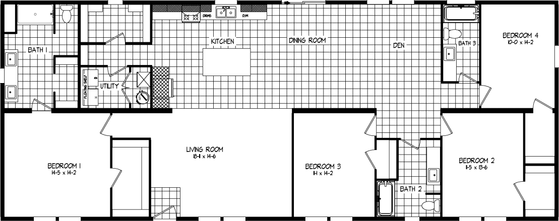 Grand floor plan home features