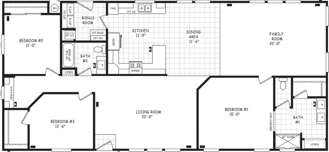 Pinnacle 30643b floor plan home features