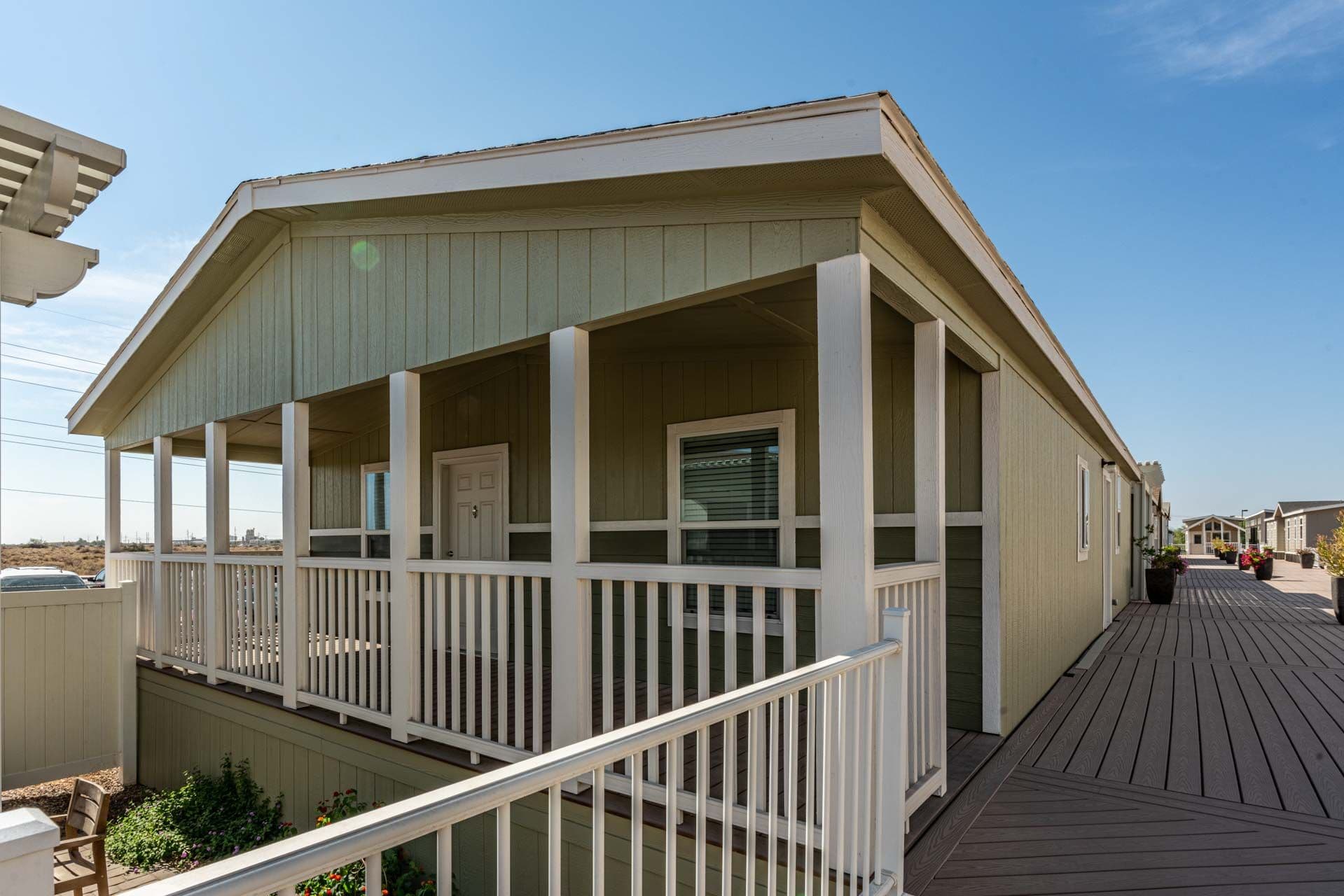 Evergreen elevation and exterior home features