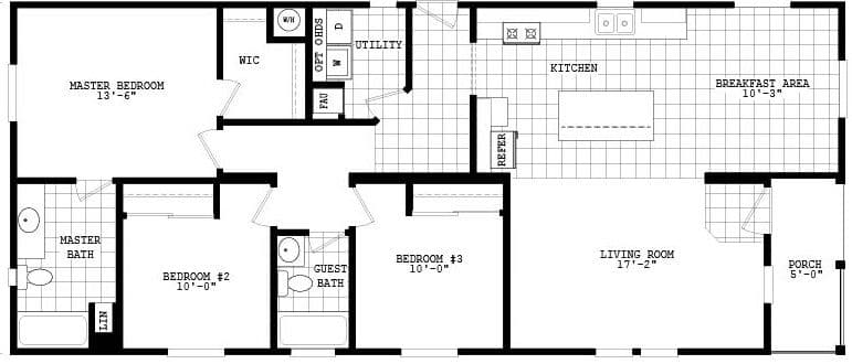 Limited series 24563a floor plan home features