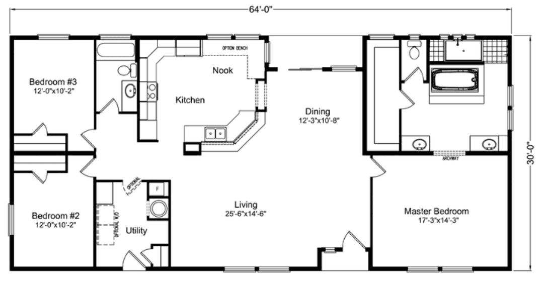 St. andrews floor plan home features
