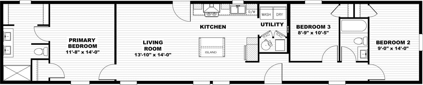 Solsbury floor plan home features