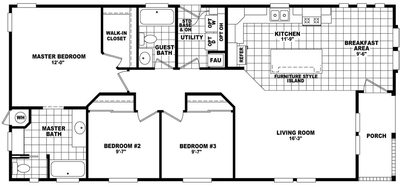 Westin porch 24523a floor plan home features