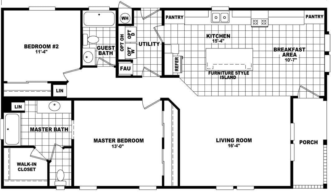 Westin porch 28482a floor plan home features