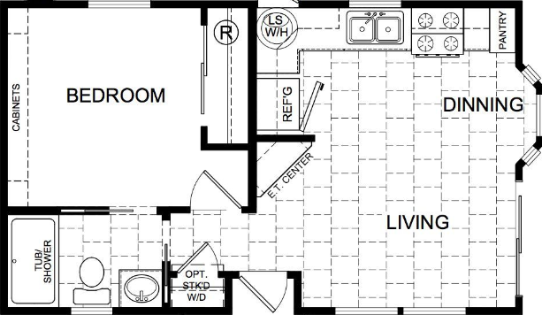 Rosewood  floor plan home features