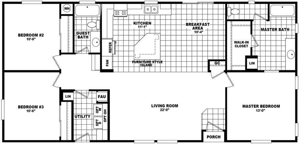 Mountain ridge 28563c floor plan home features