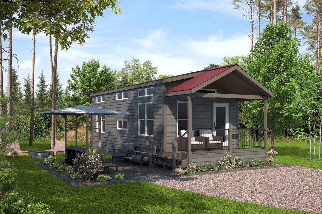 Apsn4110l (w/ loft) hero, elevation, and exterior home features