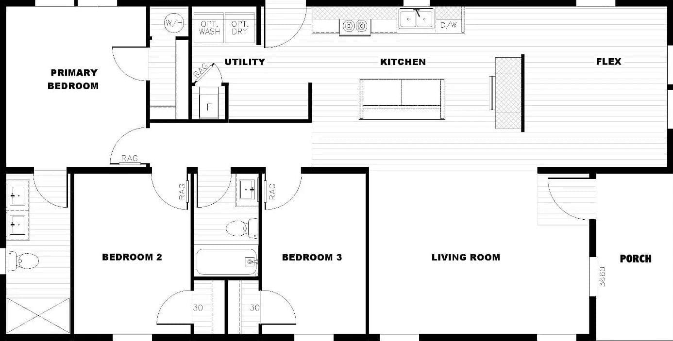 Eagles floor plan home features