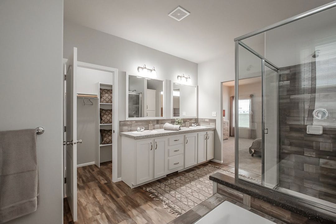 Diamond peak bathroom home features