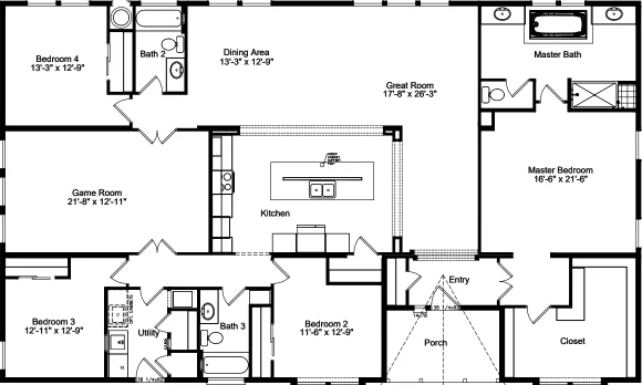 Timber ridge elite floor plan home features