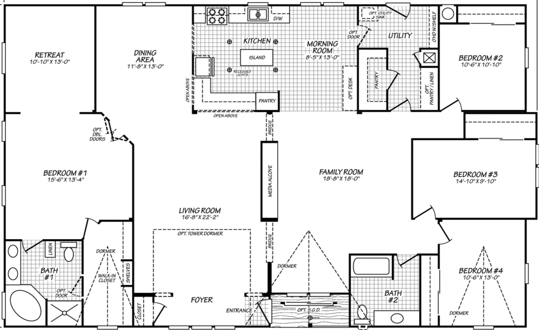 Vogue ii 40664b floor plan home features