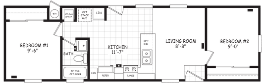 Encore 14452a floor plan home features