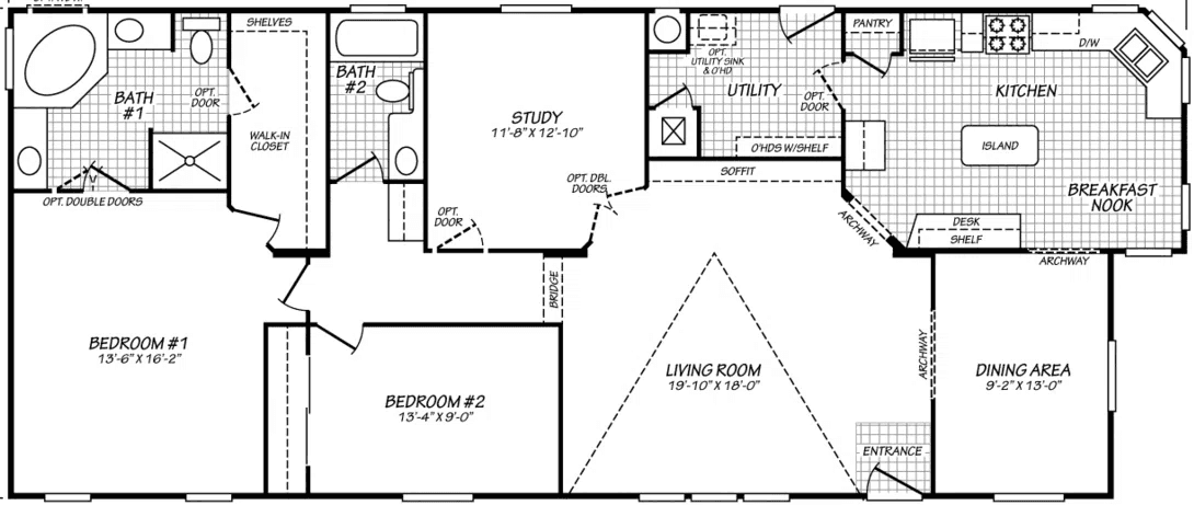 Vogue ii 28642k floor plan home features