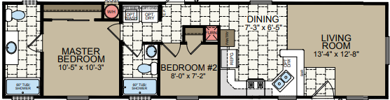 Sunrise sr1453 floor plan home features