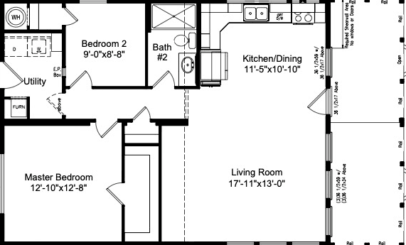 Serenity floor plan home features