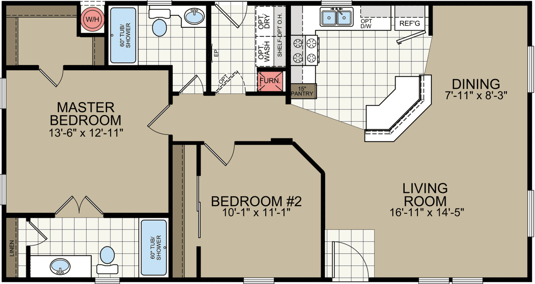 Marana floor plan home features