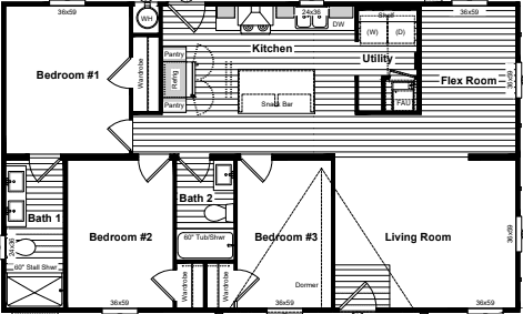 Beautiful morning floor plan home features