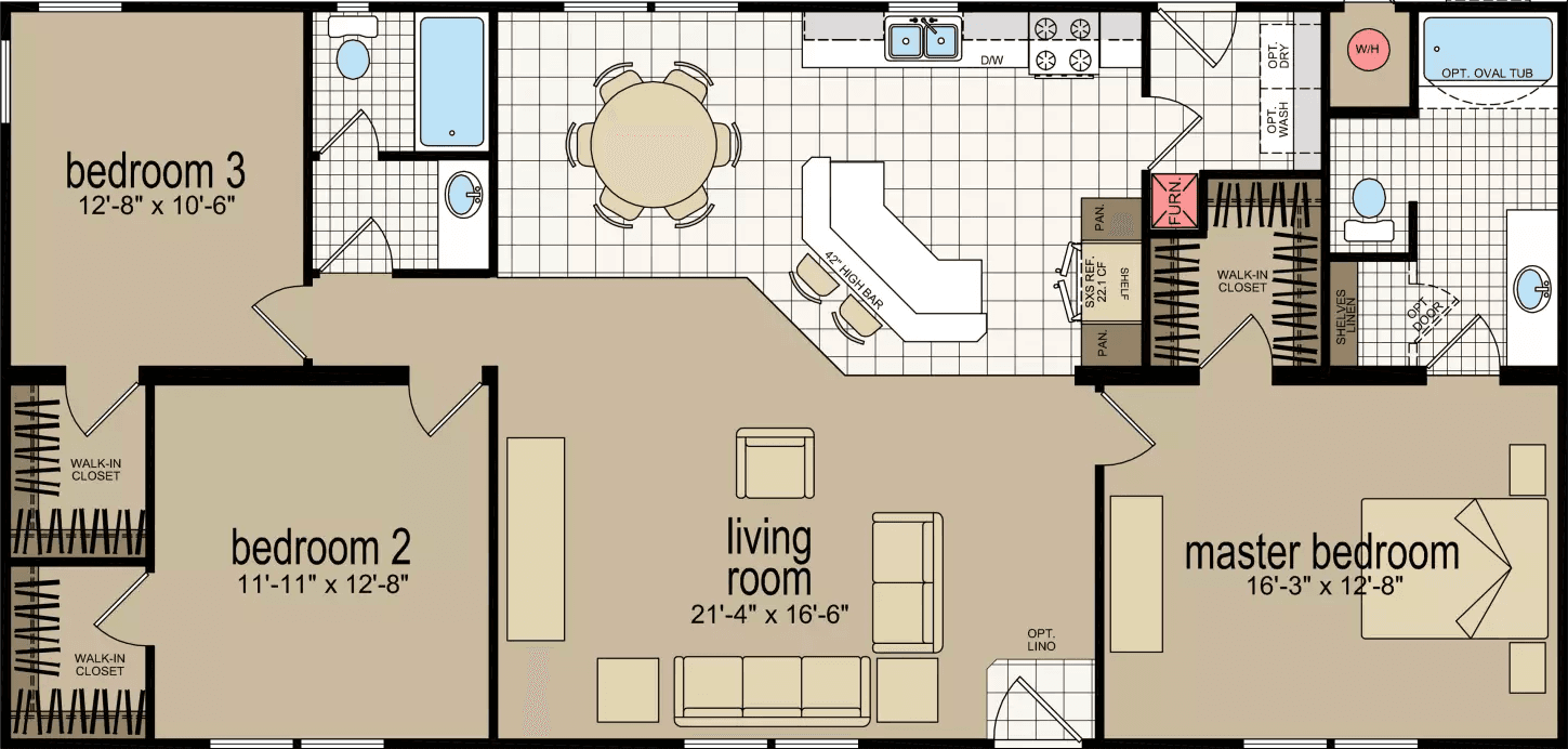 Cm-4563m floor plan cropped home features