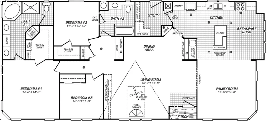 Vogue ii 30643k floor plan home features