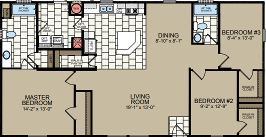 Sunrise sr2852 floor plan home features