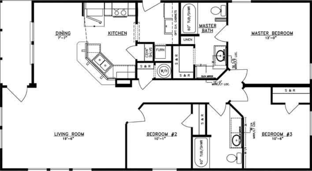 Harbor view floor plan home features