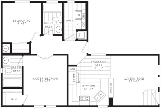 Wide homes 20442a floor plan home features