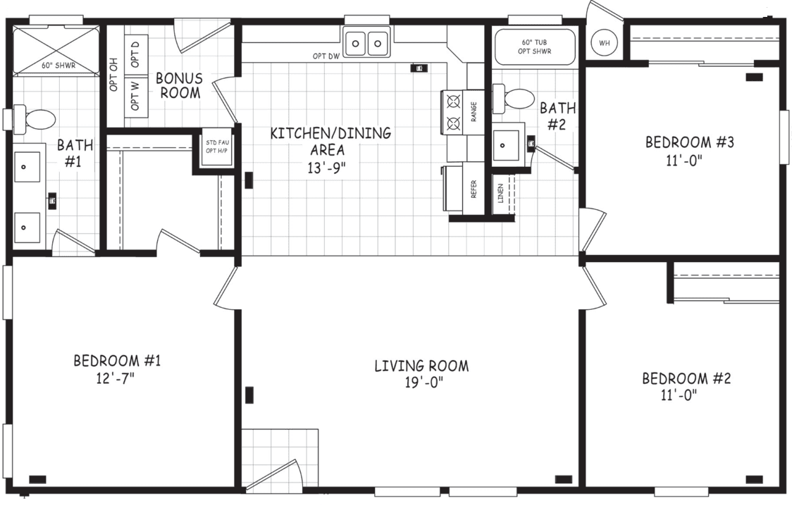 Edge 28443a floor plan home features