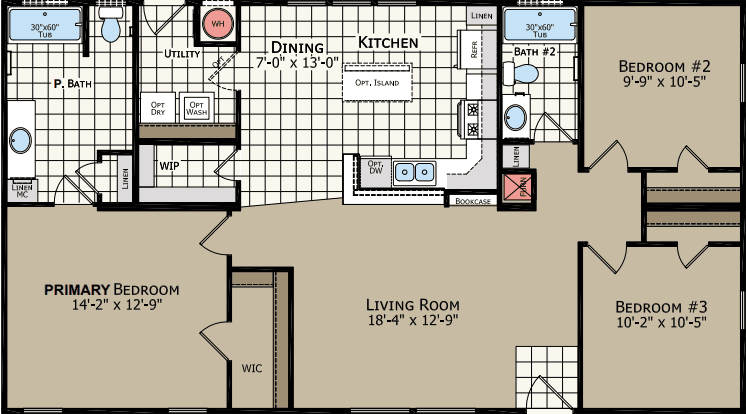 American freedom 2848a floor plan home features