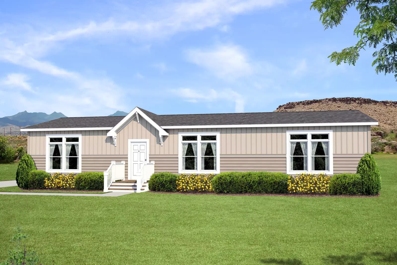 Bellamy hero, elevation, and exterior home features