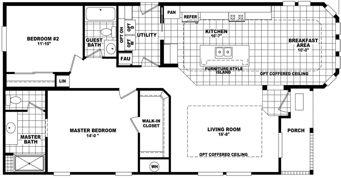 Catalina 2852a floor plan home features